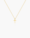 Golden Cross Petite Necklace