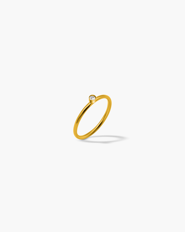 Petite Solitaire Ring