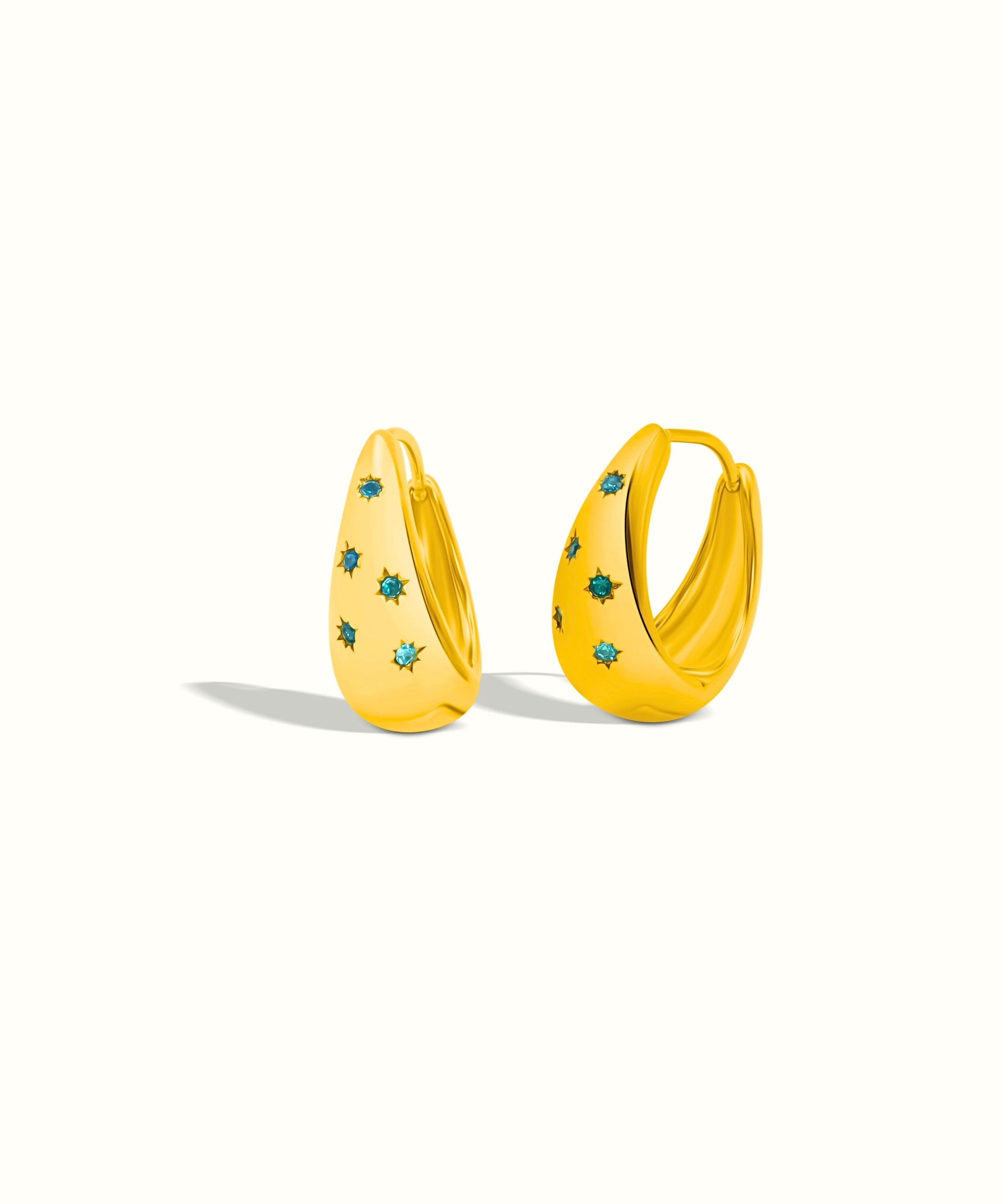 Golden Sky Hoop Earrings
