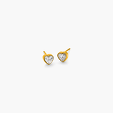 Meera Heart Stud Earrings