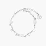 Dancing Light Freshwater Pearl Bracelet Silver