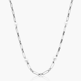 Avira Pearl Chain Necklace Silver