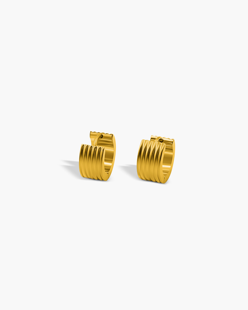Chunky Gold Huggies