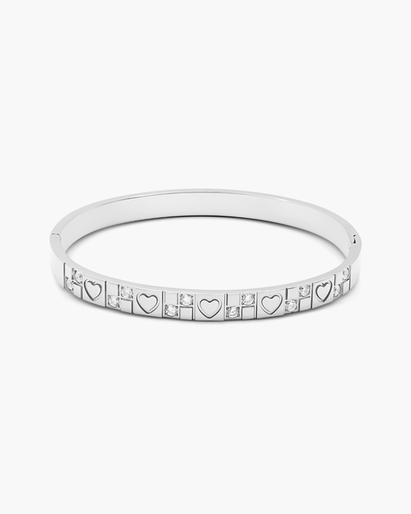 Love in Motion Bangle Silver