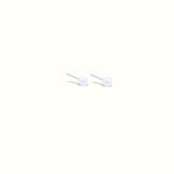 Alba Pearl Stud Earrings Silver