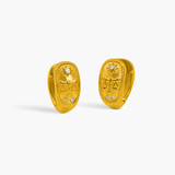 Libra Huggie Earrings