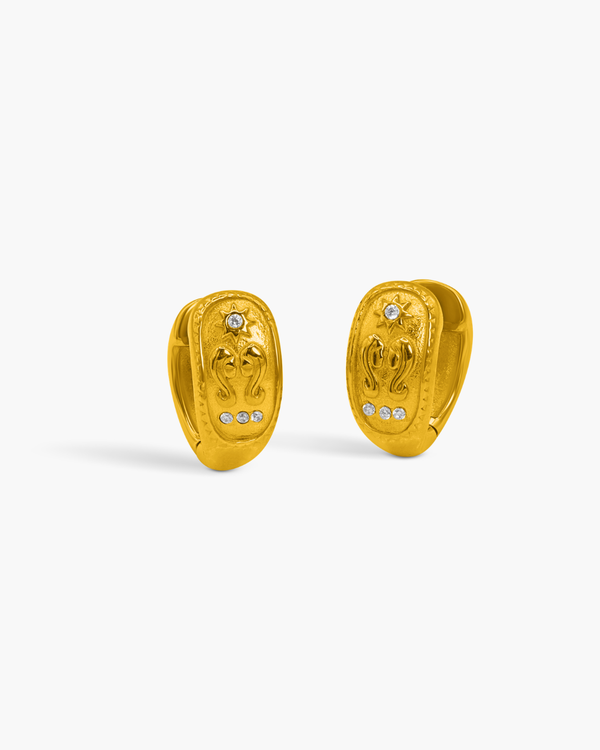 Gemini Huggie Earrings
