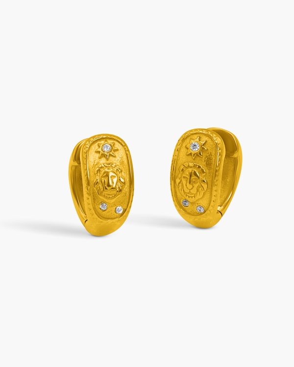 Leo Huggie Earrings