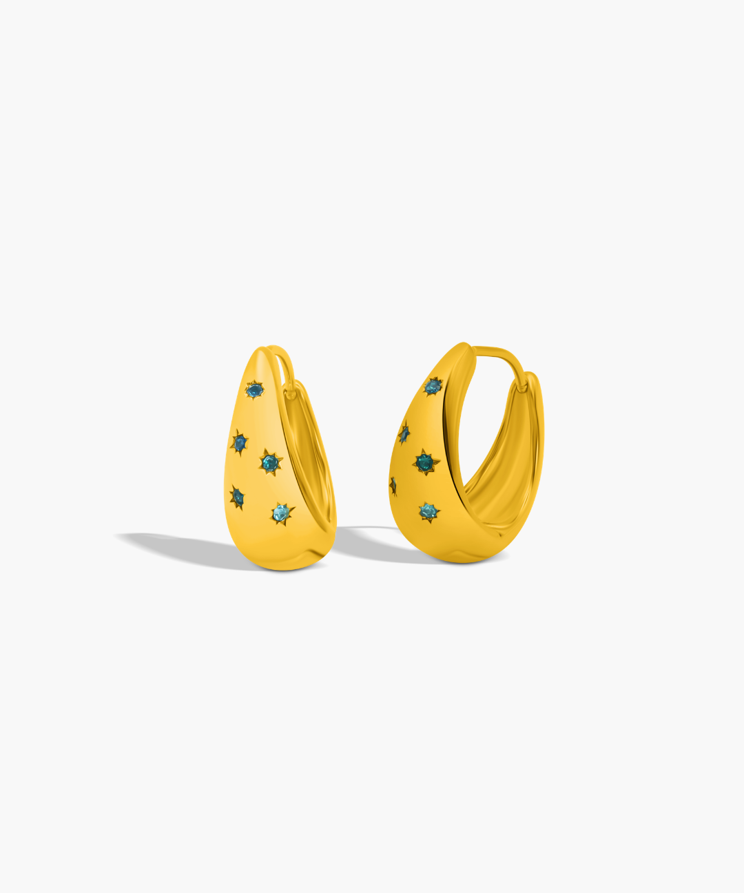 Golden Sky Hoop Earrings