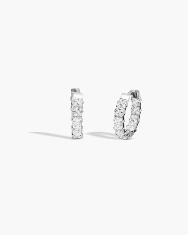 Riviera Ice Hoop Earrings