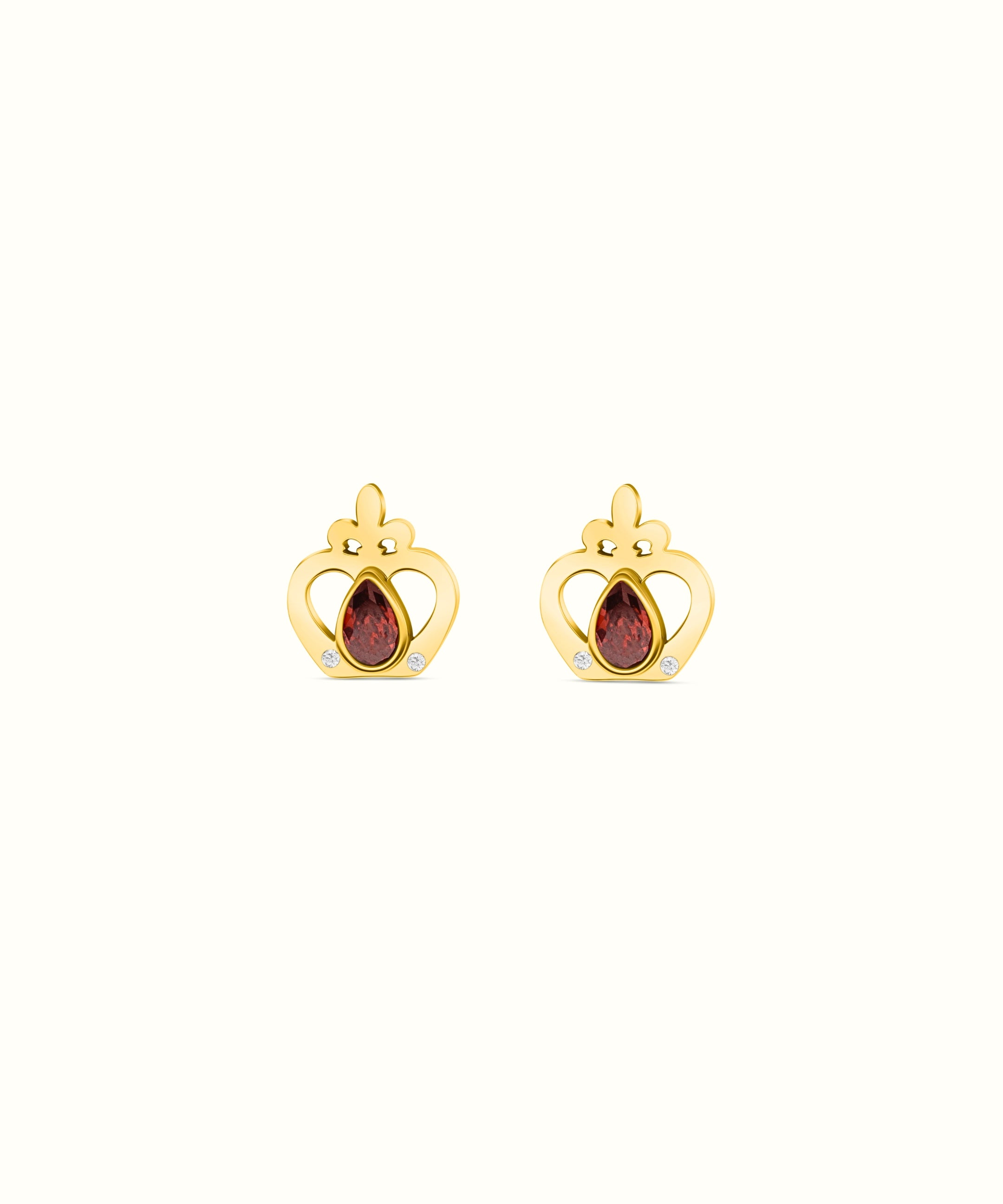 Reġina Birthstone Stud Earrings