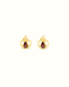 Reġina Birthstone Stud Earrings