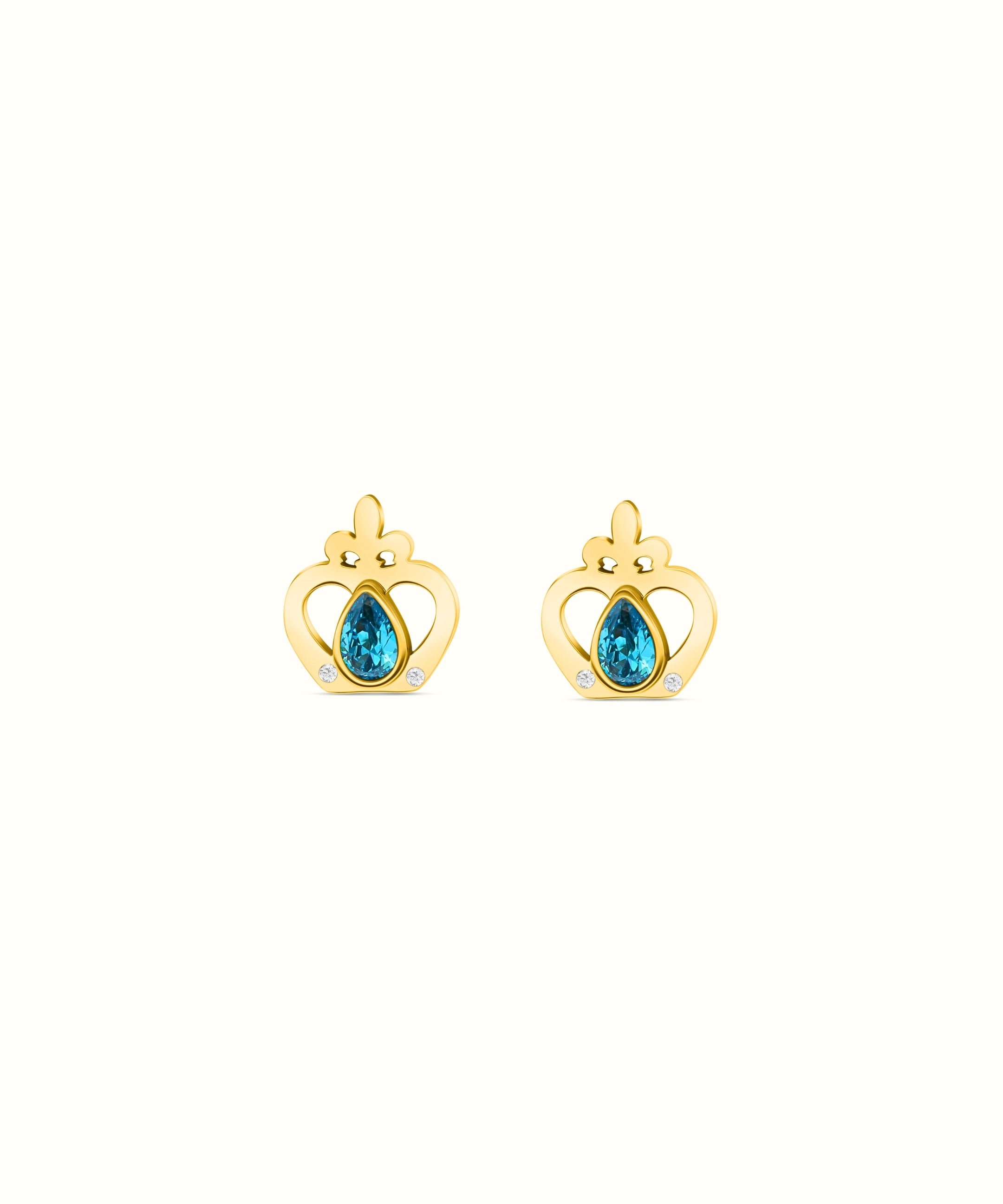 Reġina Birthstone Stud Earrings