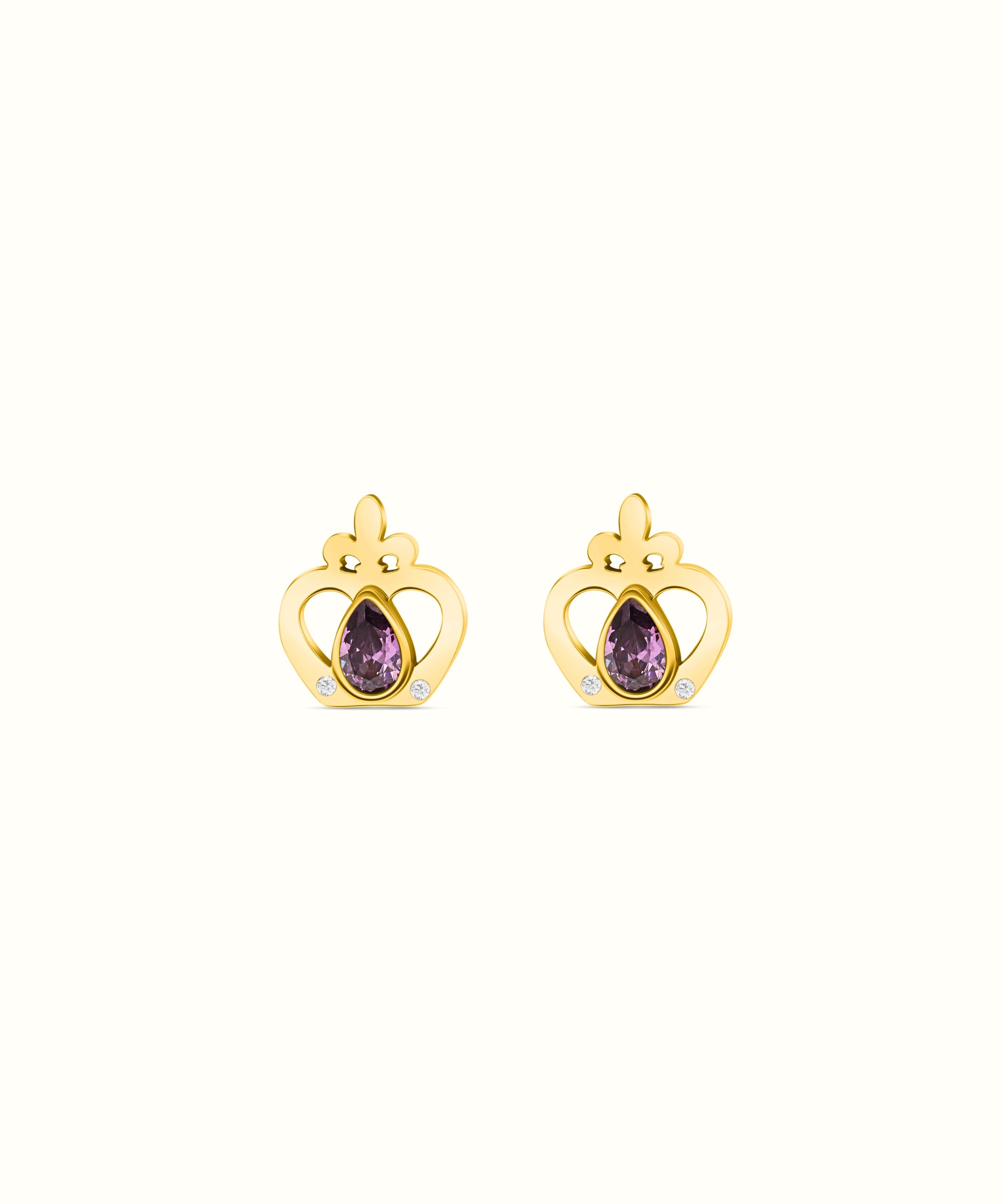 Reġina Birthstone Stud Earrings