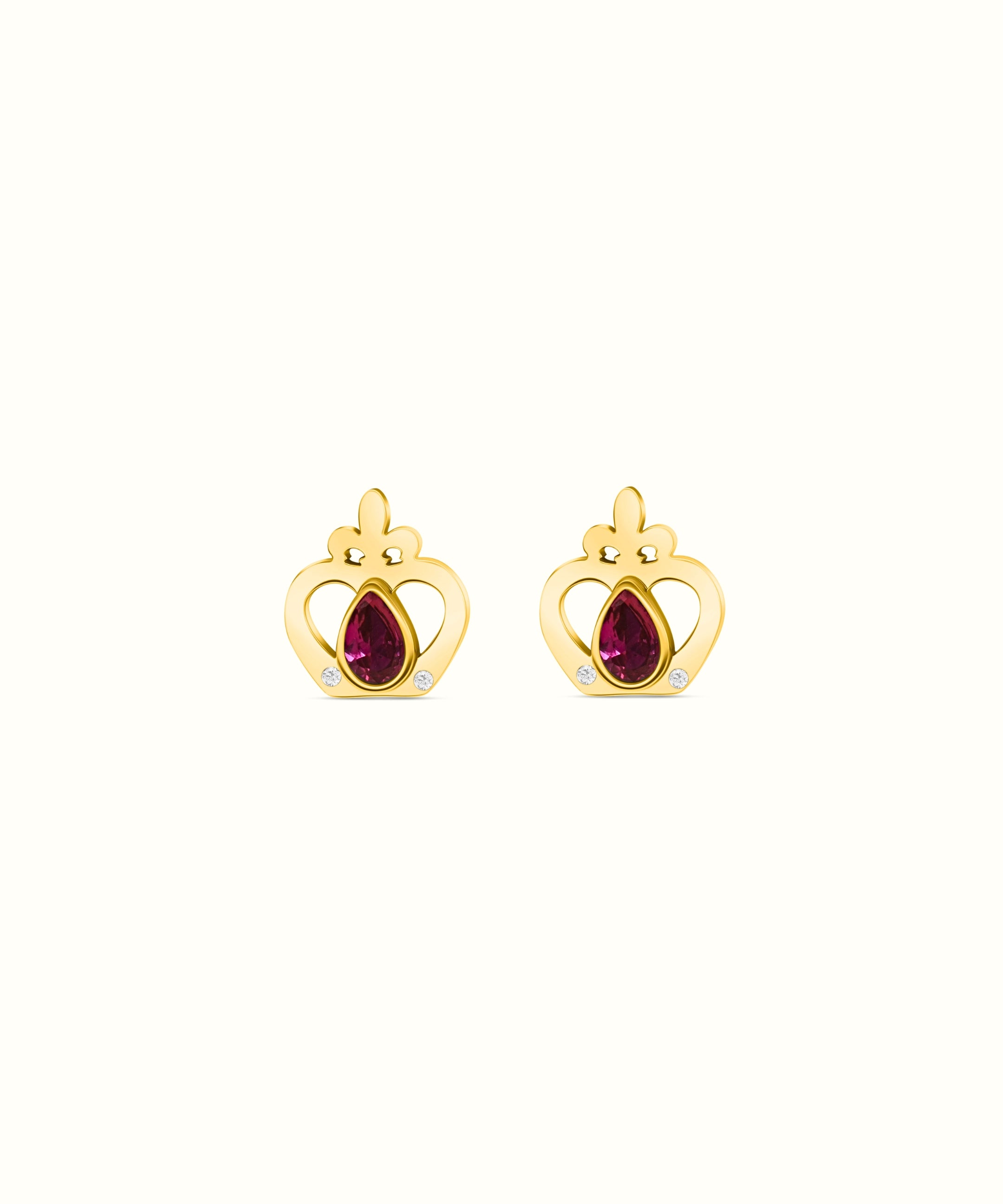 Reġina Birthstone Stud Earrings