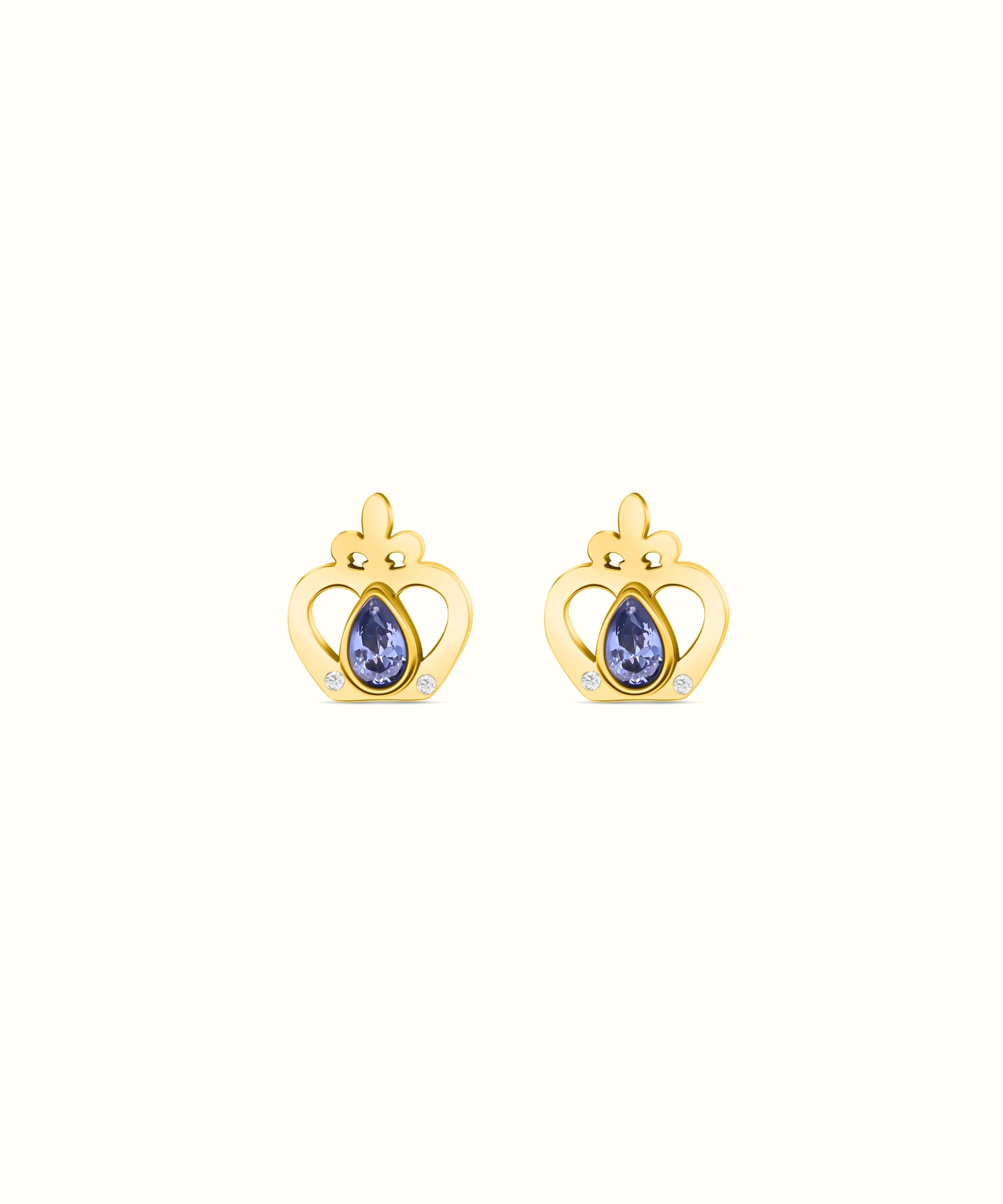 Reġina Birthstone Stud Earrings