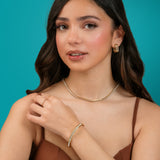 Golden Weave Hoop Earrings