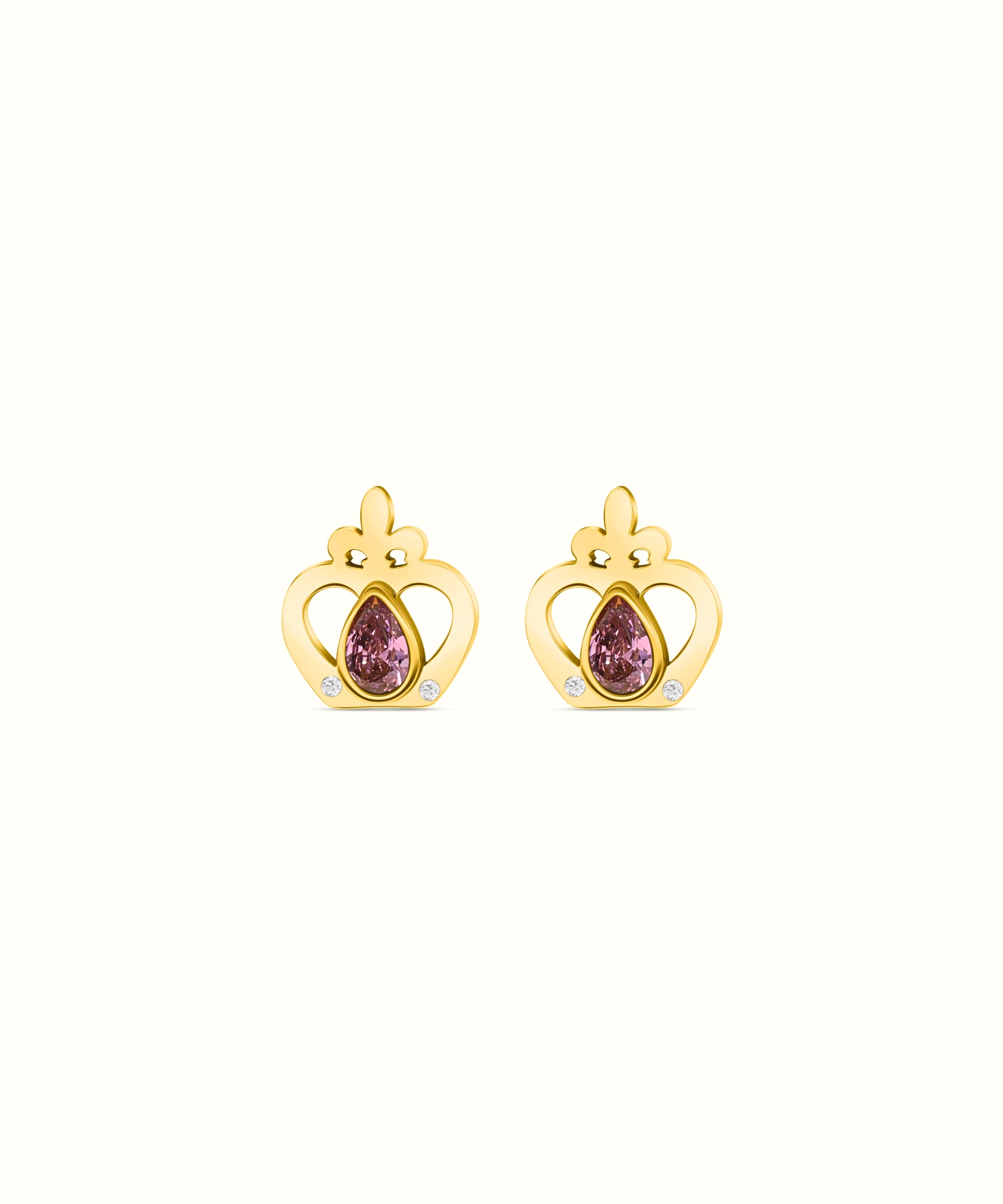 Reġina Birthstone Stud Earrings