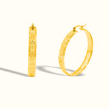 Maltese Traditional Fili Hoop Earrings