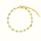 Blue Daisy Bracelet