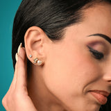 Triluna Stud Earrings