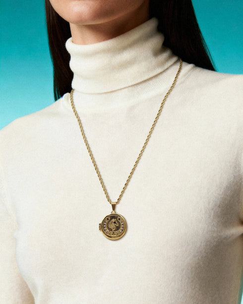 Strength and Fortune Photo Locket Pendant