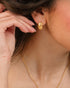 Libra Huggie Earrings