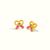 Stronger in Pink Stud Earrings