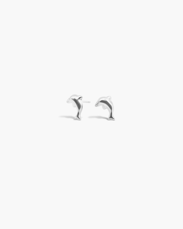 Delphine Stud Earrings Silver