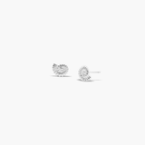 Amara Shell Stud Earrings Silver