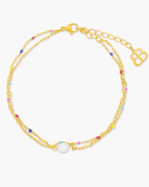Perlina Beaded Anklet