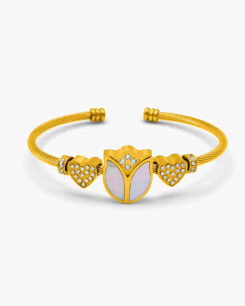 Tulipan Charm Bangle