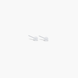 Alba Pearl Stud Earrings Silver