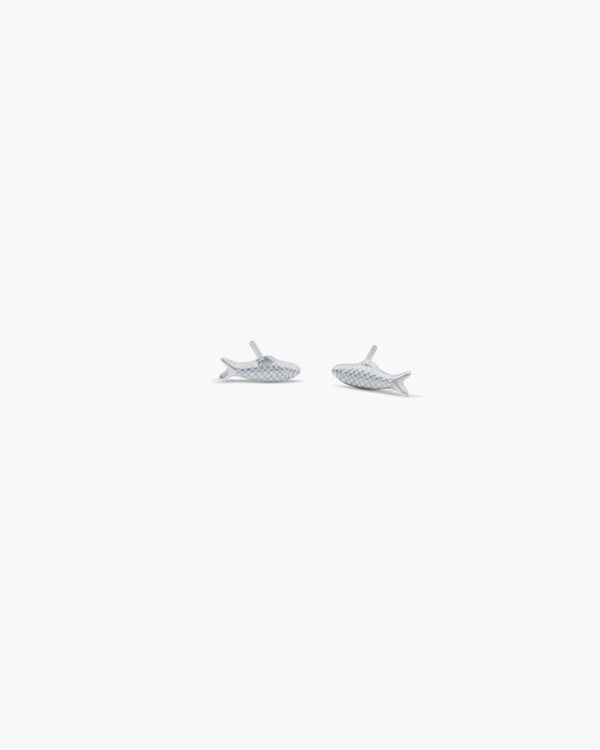 Sardina Stud Earrings Silver