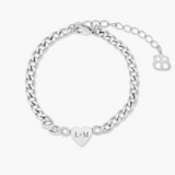 Qalb Tad-Deheb Engravable Bracelet Silver
